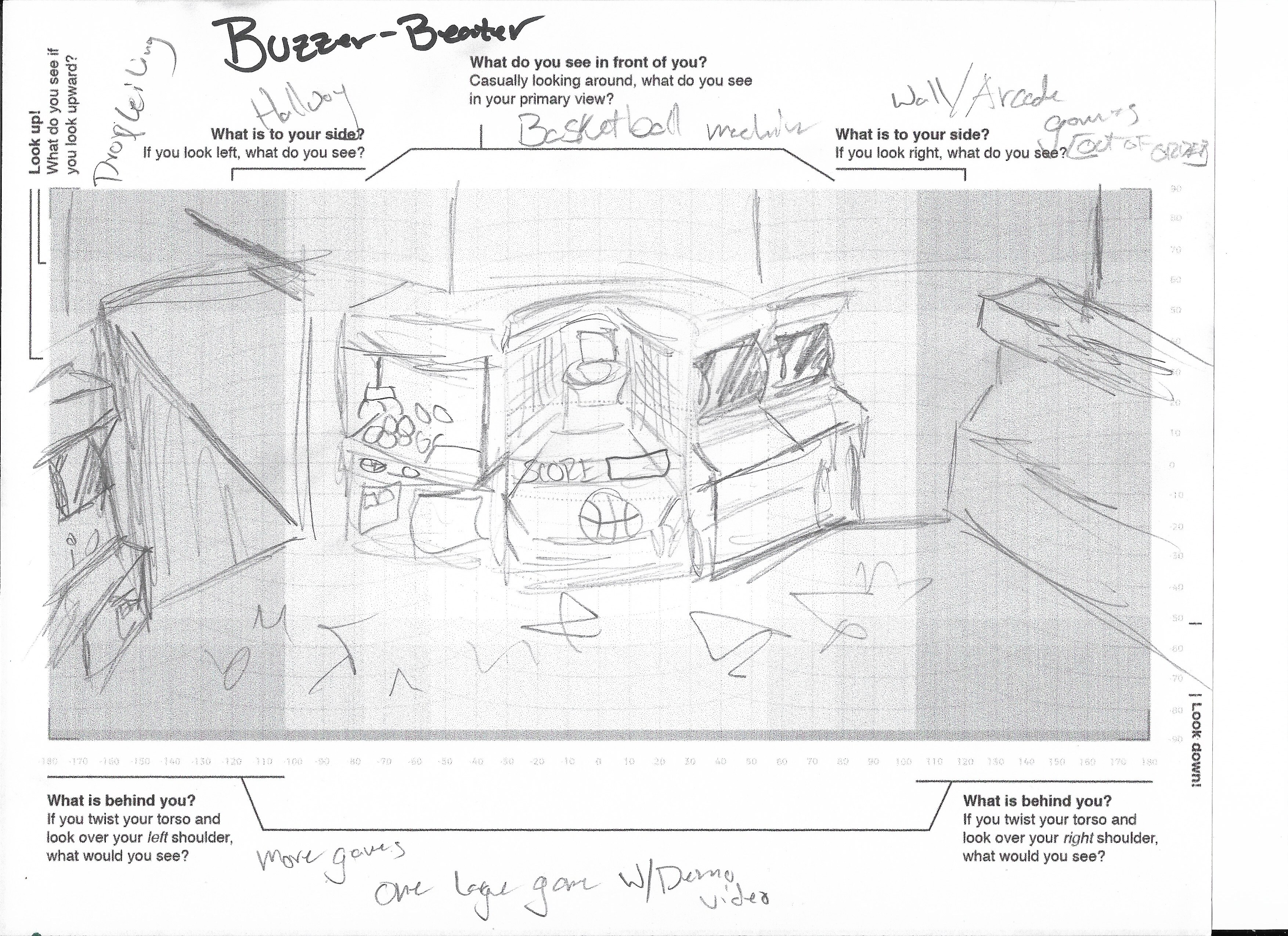 Third page of VR story board